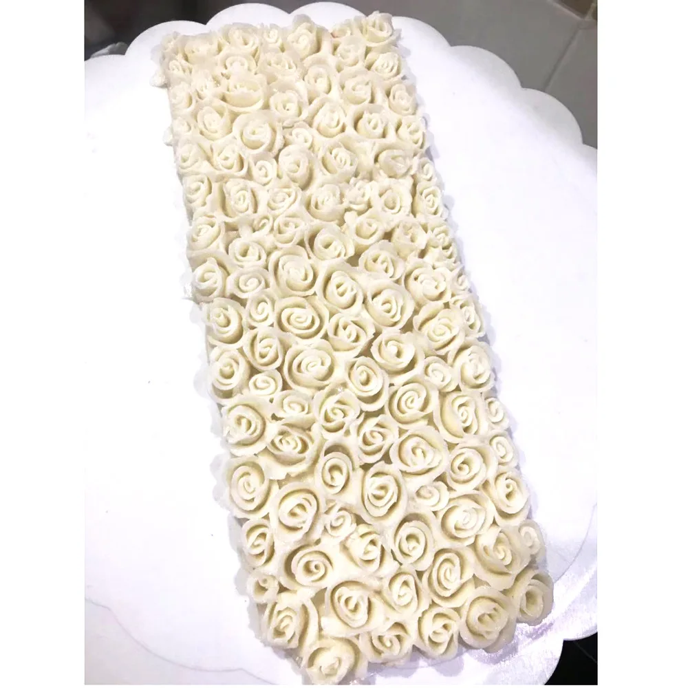 New 3D Rose Bride Wedding Dress Fondant Cake Silicone Mold Wedding Decoration Cake Decorating Tools DIY Cake Baking Tools