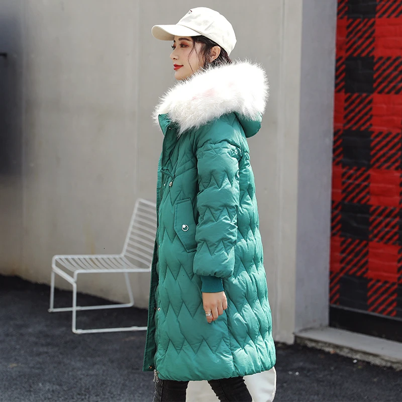 2019 Горячая покупка зимняя женская утепленная Меховая куртка с капюшоном Женская