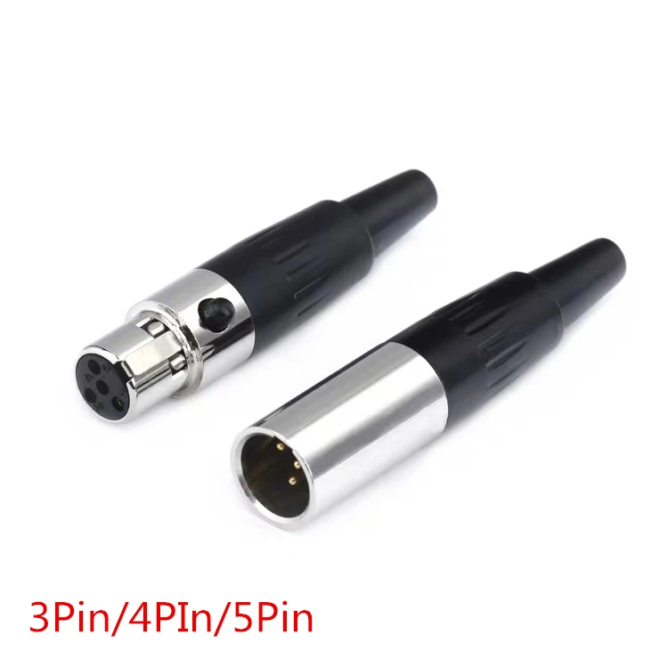 2 шт маленькая мини XLR Сделано в Китае гнездовой разъем + штекер 3 4 5 Pin типа папа