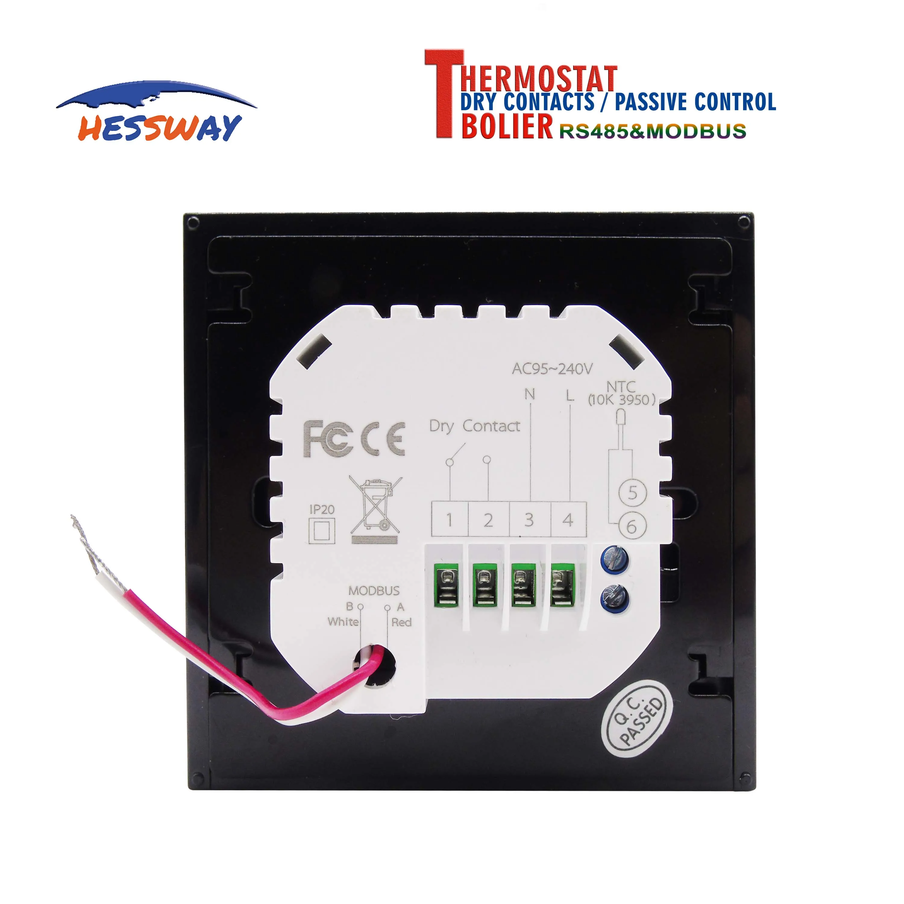 Контроллер modbus HESSWAY программируемый комнатный термостат для газового бойлера
