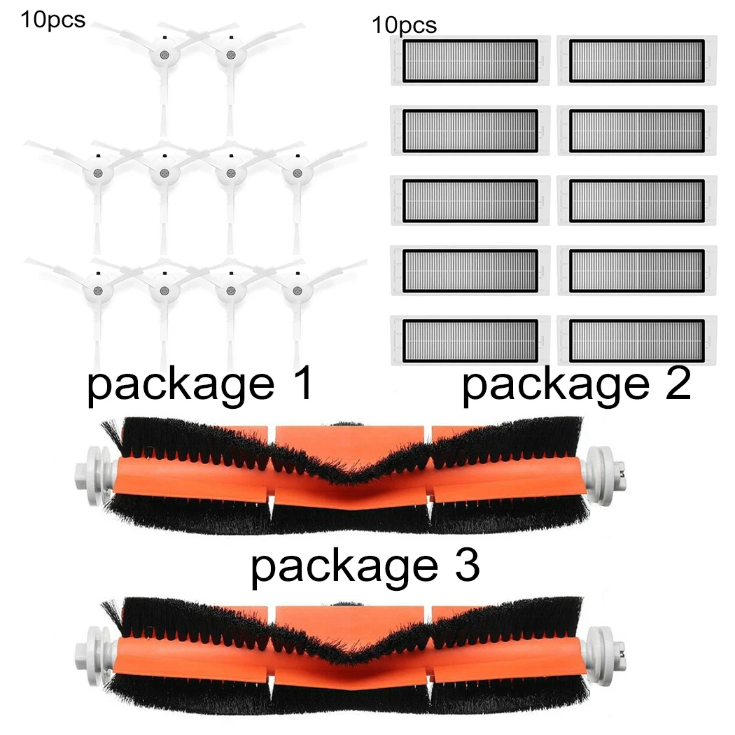 

Side Rolling Brush Brush Filter Set For XIAOWA E2 E3 E4 For XIAOMI 1 1S