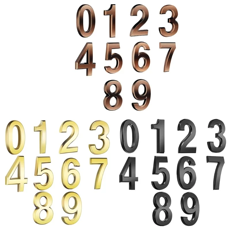 

10 Pcs Self-adhesive Door Home Number of Stickers 0 to 9 Mailbox Address Decals For Mailbox Borders Home