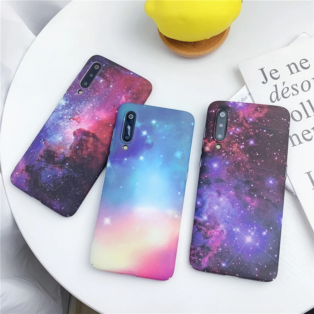 Светящийся чехол для Xiaomi Mi 9 8 Mi9 Mi8 Redmi Note 7 Pro Матовый Жесткий ударопрочный с HD