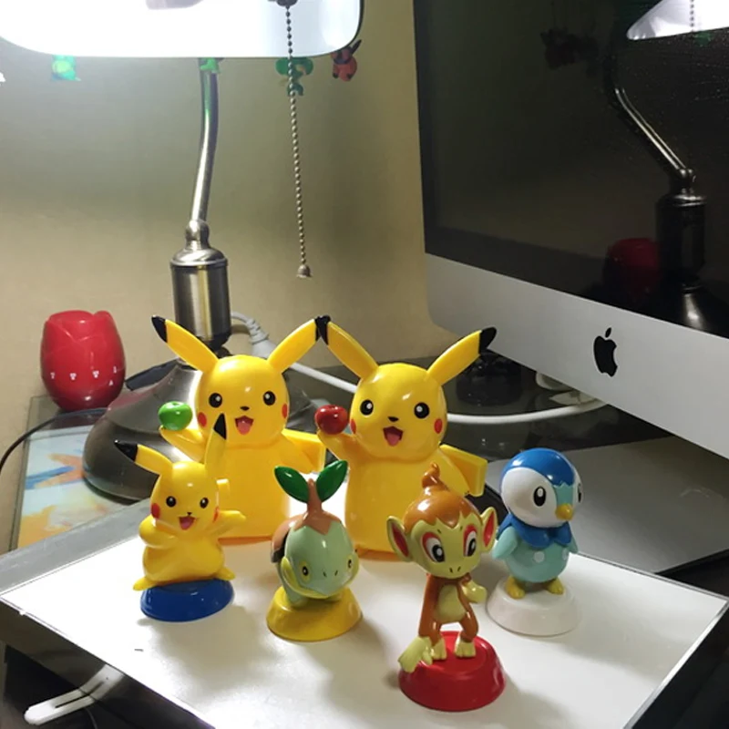 Экшн-фигурка Покемон Пикачу чимчар Piplup Turtwig Коллекционная модель игрушки для