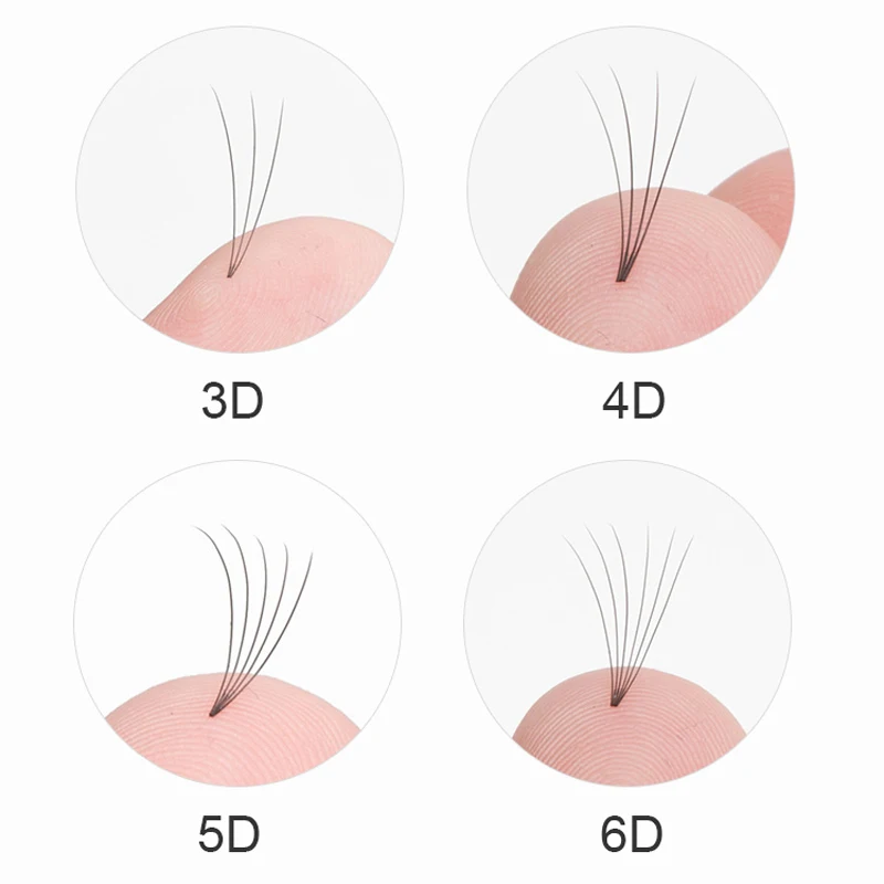 Объемные 3D/4D/5D/6D ресницы Seashine короткий стержень готовые вееры шелковые мягкие для