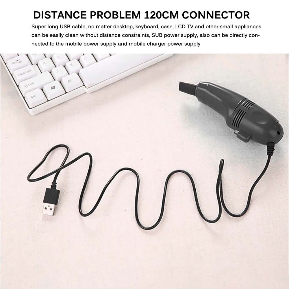 Мини-пылесос USB щетка пылесборник Три головки съемная для салона автомобиля