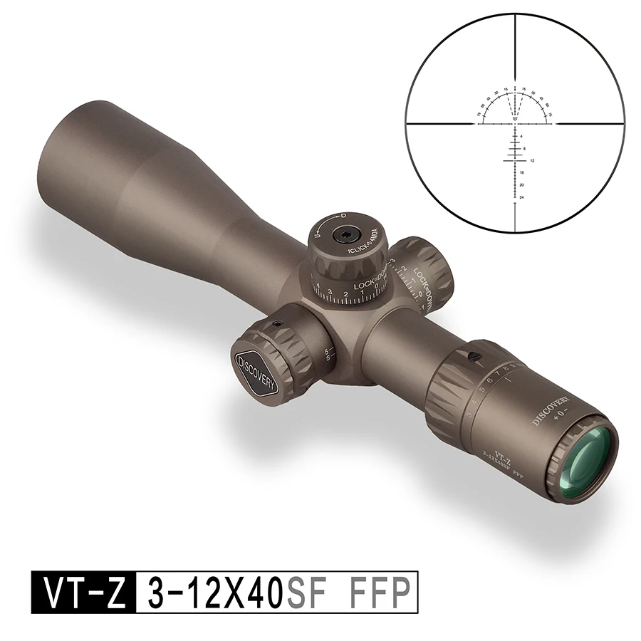 Оптический прицел FFP Discovery Gun компактный 3-12 4-16 6-24 первичный фокусный плоский