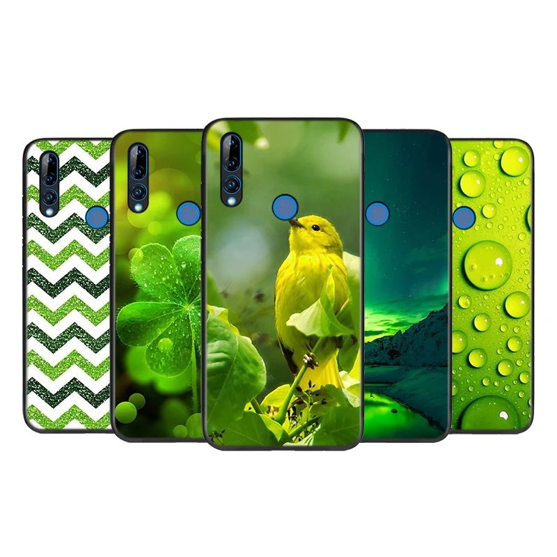 

Silicone Cover Like Green Color For Honor 9 9X Lite 9S 9A 9C 8 8A Prime 8X MAX 20 30 7A 7C Pro Plus Phone Case