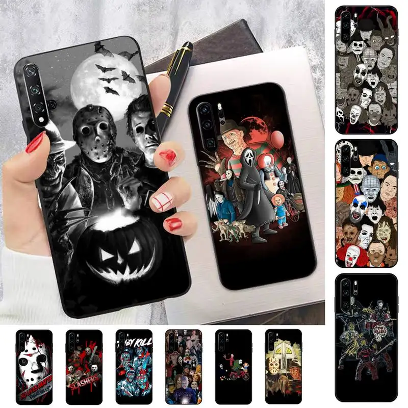 

TOPLBPCS Movie Horror Icon Phone Case for huawei P 6 7 8 9 10 20 30 40 pro plus lite p9 lite 2016