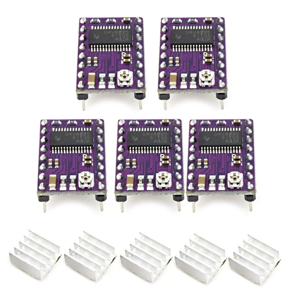 Детали для 3D принтера Stepstick DRV8825 модуль драйвера шагового двигателя RAMPS Драйвер с радиатором 4 слойная