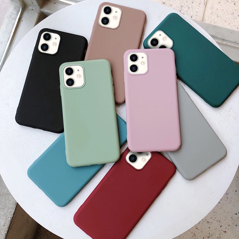 

case for iphone se 2020 11 12 mini pro cover coque for apple funda etui thin luxury caps soft cute iphone 11 case