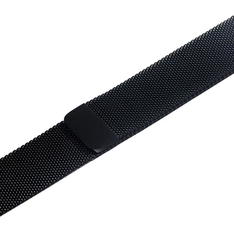 Black Миланская петля ремешок для Apple Watch iWatch 3 ремешок 44 мм 42 мм браслет из нержавеющей стали ремешок для Apple watch 4 40 мм 38 мм - Цвет ремешка: Black
