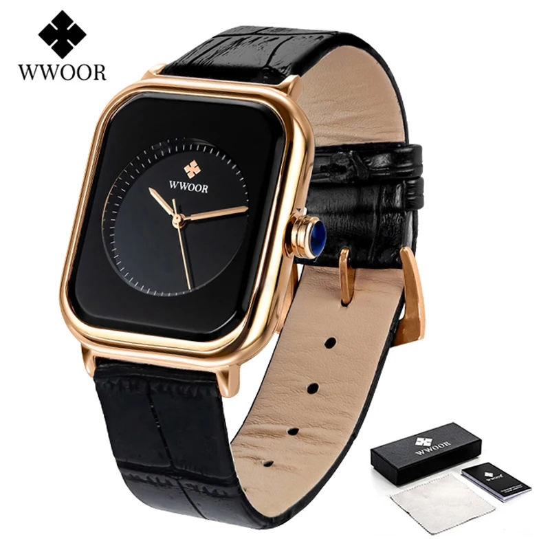 Часы наручные WWOOR женские кварцевые креативные модные роскошные в японском стиле