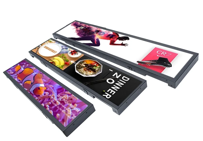 19 дюймовая ЖК полка с пультом дистанционного управления цифровая вывеска