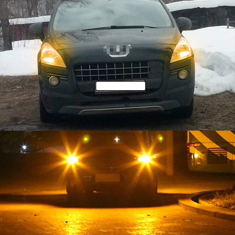 Gtinthebox Высокая мощность без ошибок Hp24w G4 10-SMD светодиодный DRL лампы для peugeot 3008 5008 Citroen C5 аксессуары дневные ходовые огни