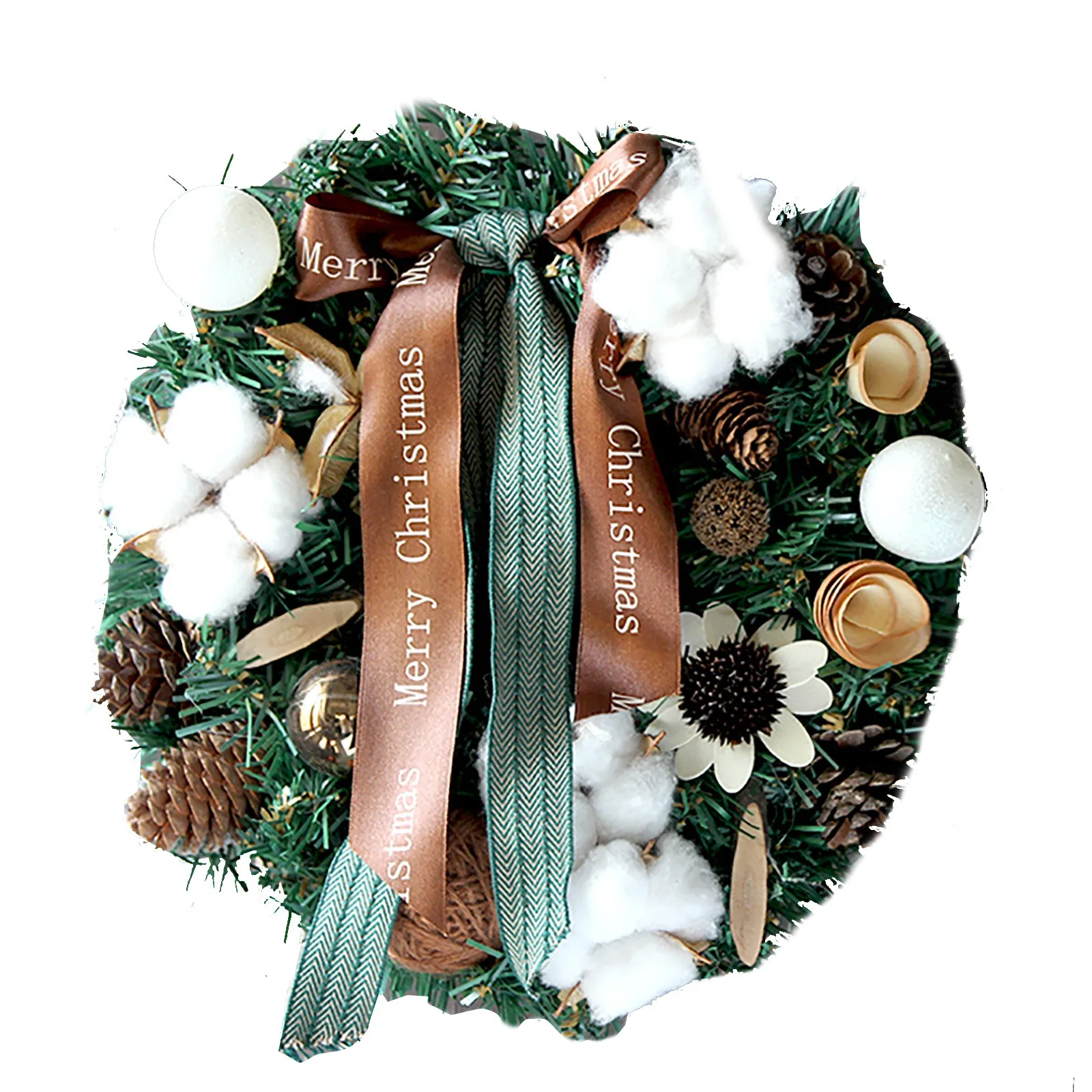 Рождественский венок украшение для дома гирлянда из ПВХ имитация дверной