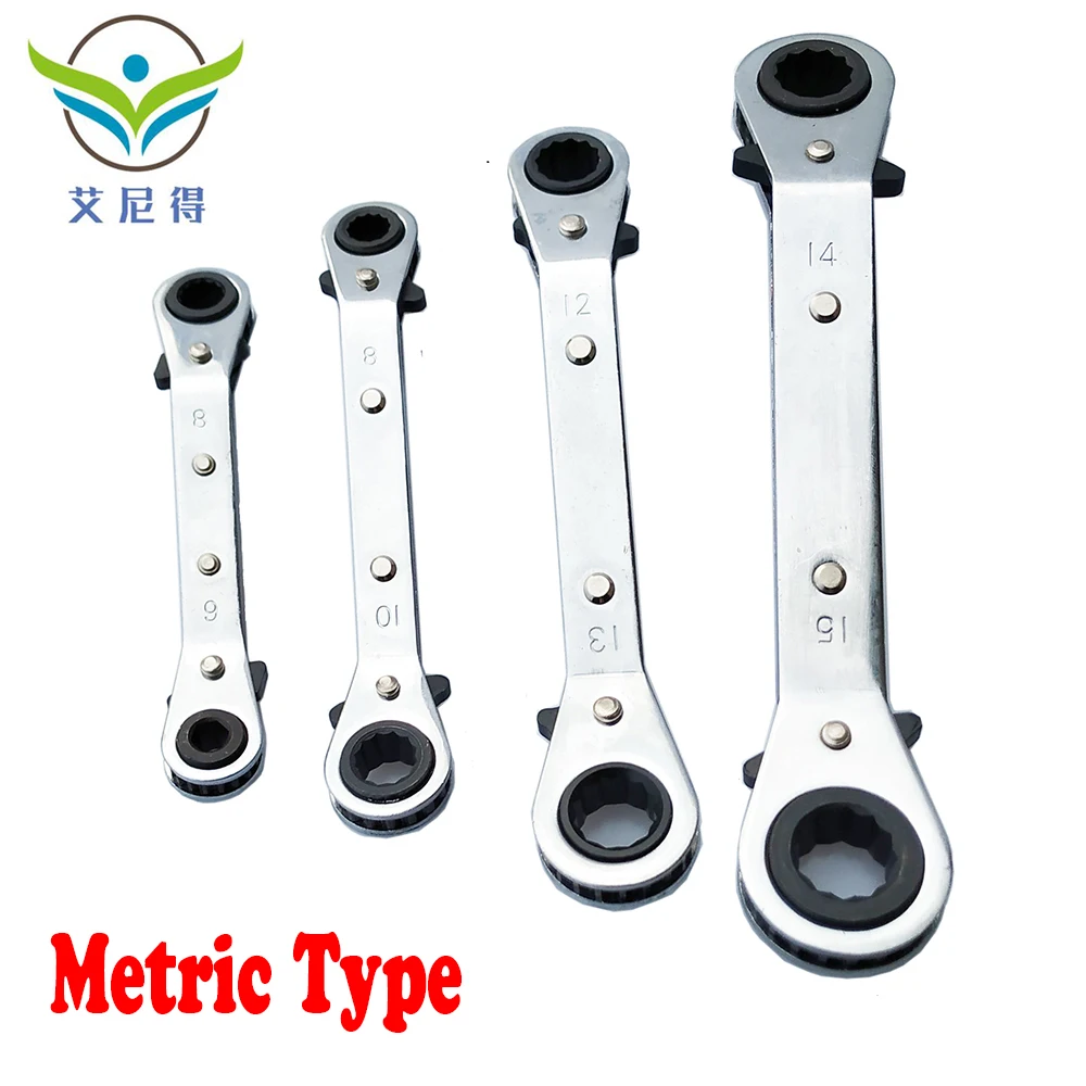 1Pc Useful Metric Offset Double Ring Wrench Spanner Reversible Ratchet Handle Hand Tools | Инструменты