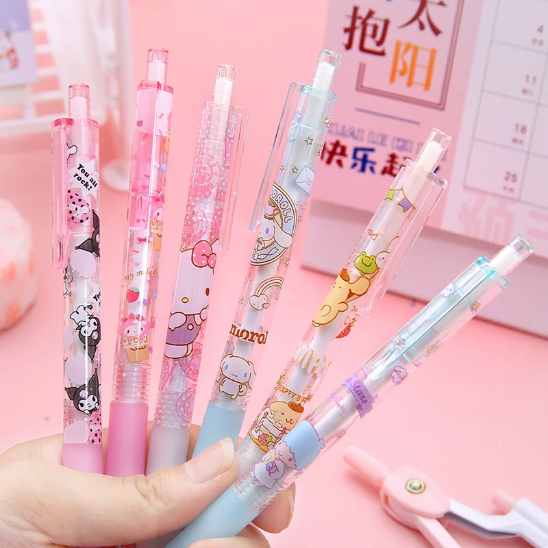 36 pcs/lot Creative Cat Dog Press Gel Pen Cute 0.5mm black Ink Signature Pens Promotional Gift Office School Supplies