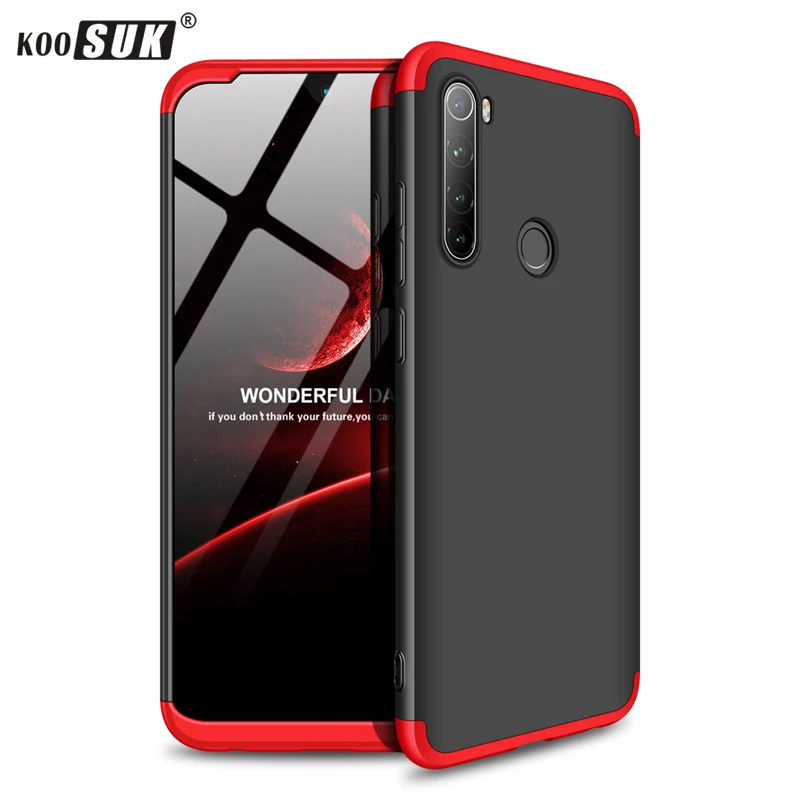 Роскошный чехол 3 в 1 для Xiaomi Redmi Note 8 Pro жесткий матовый защитный телефона Note8 KOOSUK |
