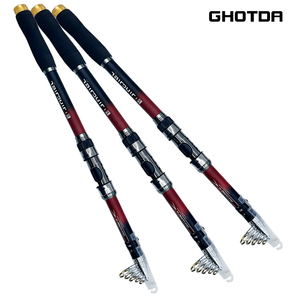 

GHOTDA High Quality EVA Handle Feeder Spinning Fishing Rod 3.6M 3.0M 2.7M 2.4M 2.1M Travel Rod De Pesca Carp Feeder Pole