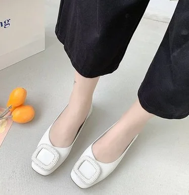 melhor Sapatos Mulher Bombas Básicas 2020 Duas Cores Emenda Clássico Arco Ballet Trabalho Sapato Grande Tamanho Tweed Sapatos De Salto Baixo Moda Feminina Bomba