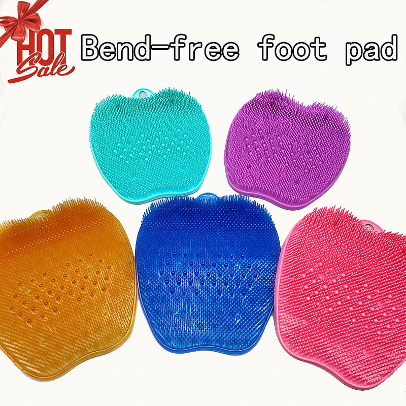 

Silicone Bath Shower Back Brush Massager Bath Foot Brush Dead Skin Anti Skid Pad Bath Mats Sole Cleaner Foot Massage Stepping