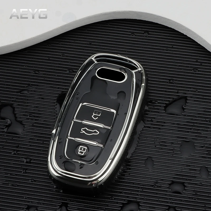 Модный ТПУ чехол для автомобильного ключа с полным покрытием Audi A1 A3 A4 A5 A6 A7 A8 Q3 Q5 Q7