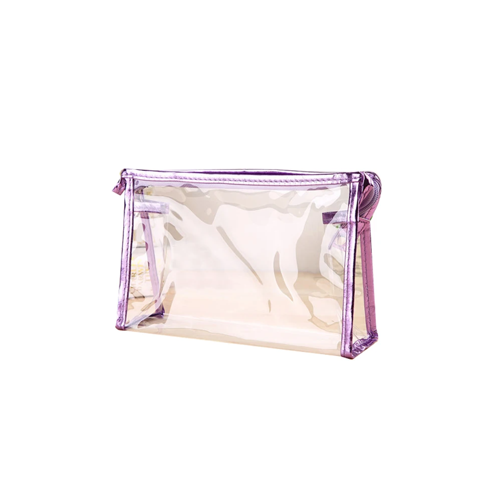 Женские дорожные ПВХ косметички прозрачные водонепроницаемые сумки на молнии