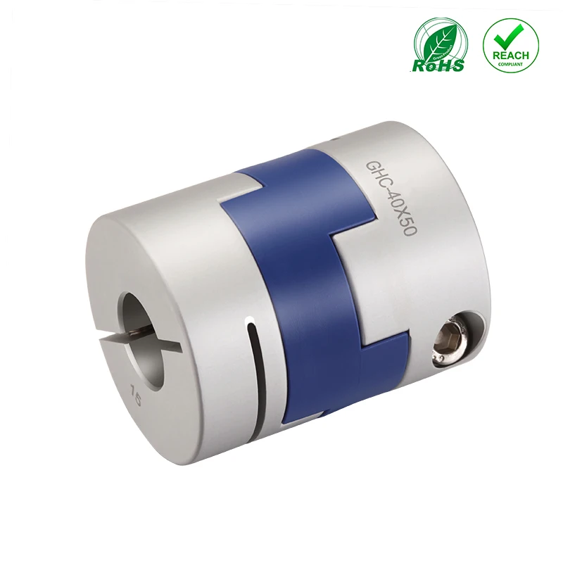 HZCD GHC D25 L39 Aluminum Alloy Cross Slider Oldham Elastic Universal Clamp Coupling Flexible Shaft Coupler