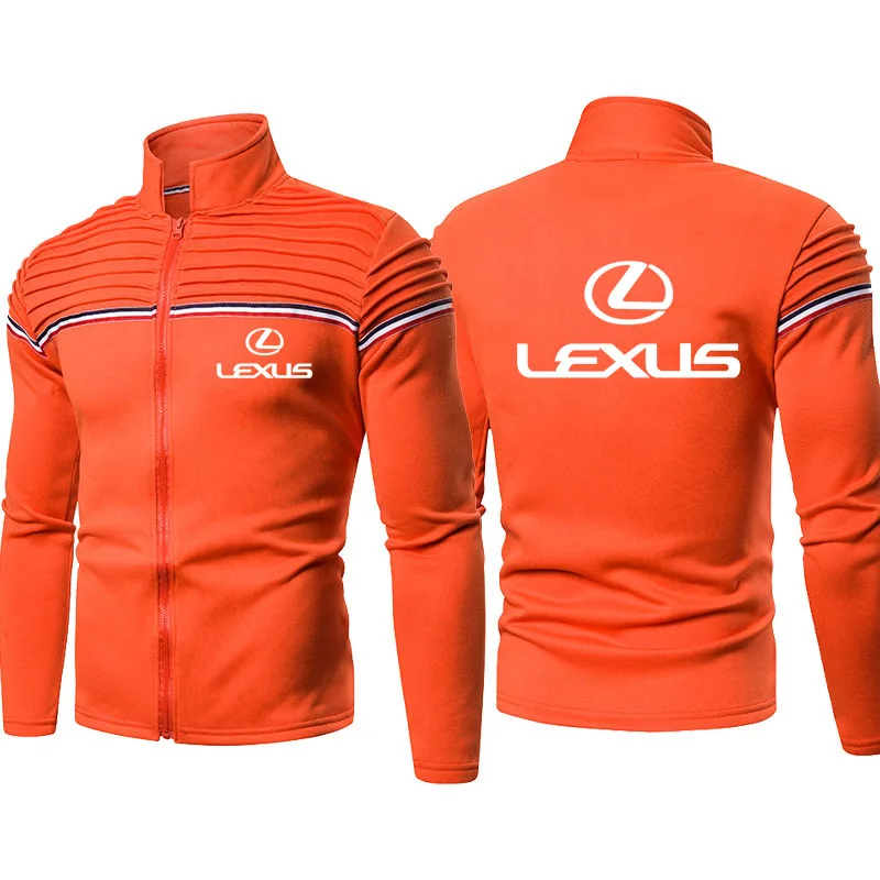 

Куртка мужская на молнии, с принтом логотипа автомобиля Lexus, 2021 хлопок
