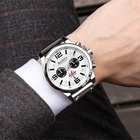 Часы CURREN Мужские с хронографом, модные роскошные брендовые водонепроницаемые спортивные повседневные наручные,