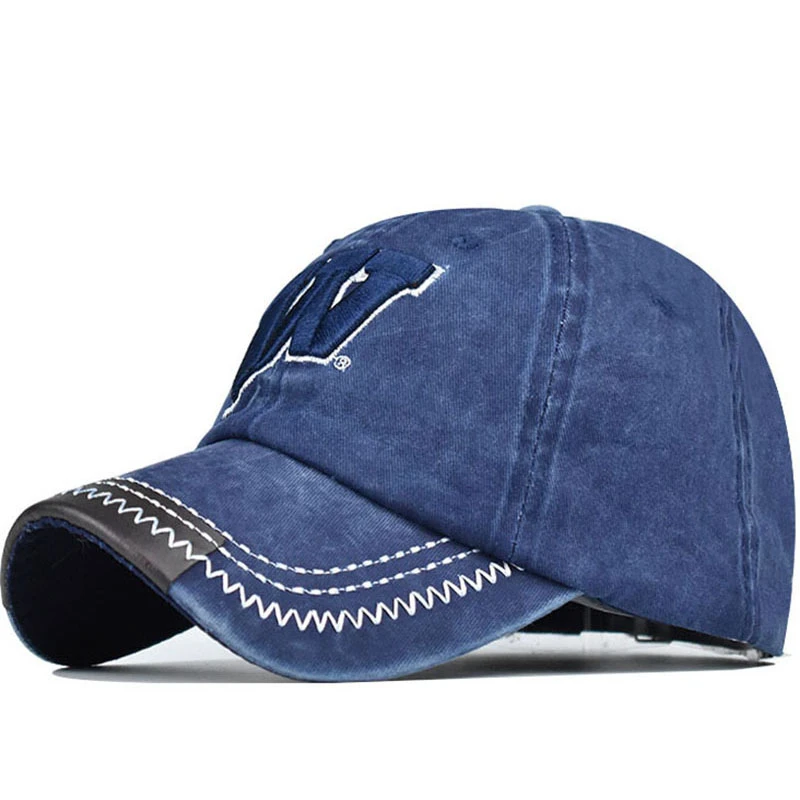 

Washed cotton W fishing baseball caps for men women snapback hat embroidery casual cap casquette dad hat hip hop cap