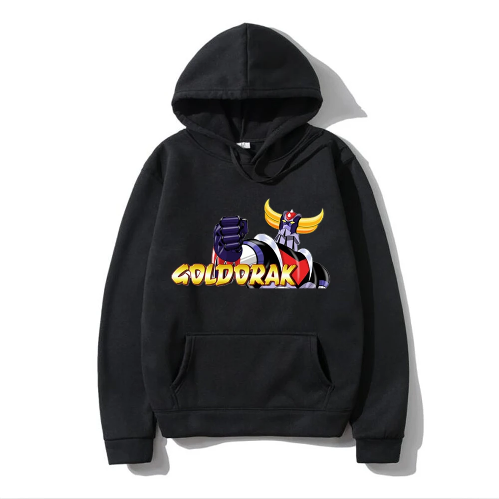 Japanese anime goldorak hoodies pull vetement homme oversize sweat capuche manga goldorak hoodies anime men women sweatshirts