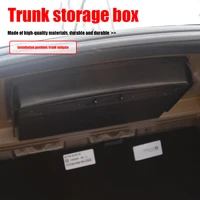 portable car tail trunk boot storage box high capacity auto plastic organizer case for tesla model 3 accessories
