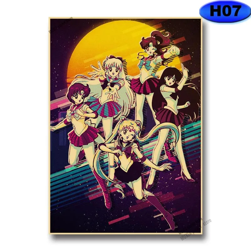 Классическое аниме искусственная бумага домашний декор настенная для кабинета