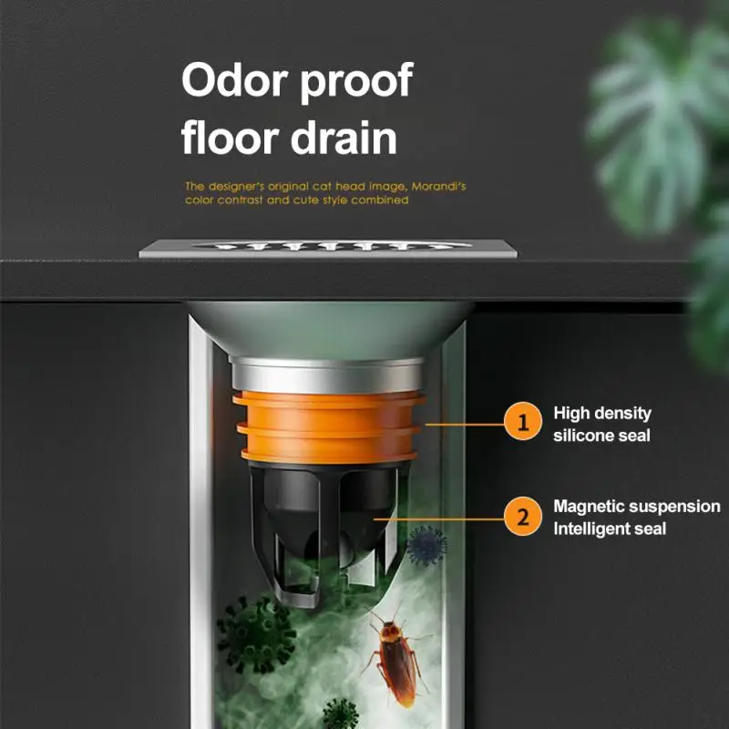 

New Toilet Deodorant Floor Drain Anti-odor Drain Filter Hair Catcher Bath Stopper Shower Sink Strainer Plug Kitchen Accessories