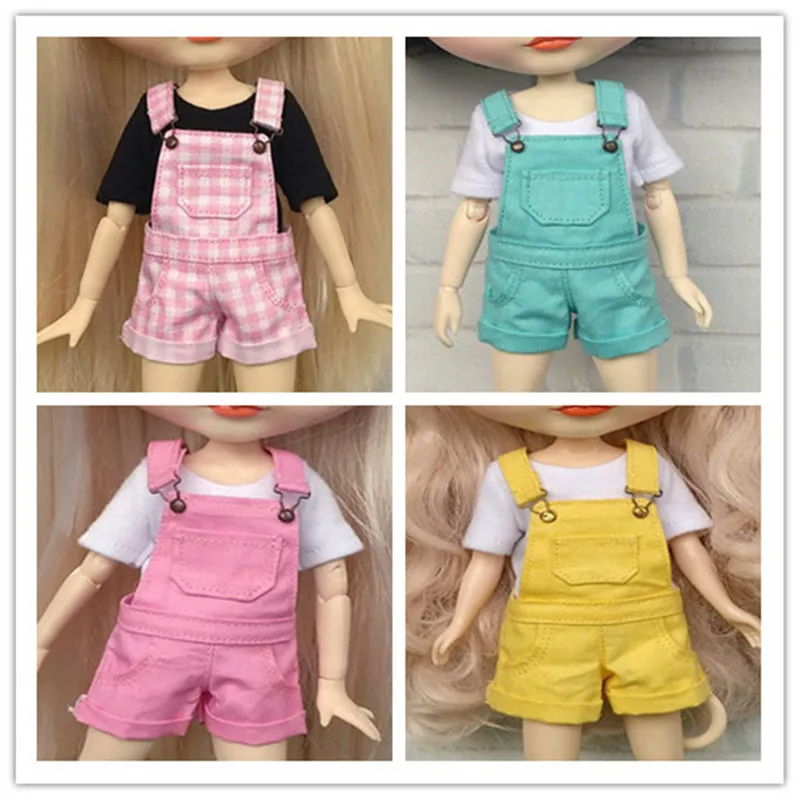 Blyth короткий нагрудник Озон штаны 1/6 кукольная одежда (подходит для Licca Момоко OB