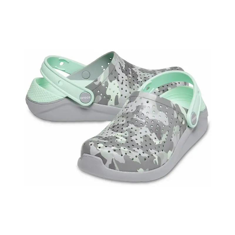 CROCS LiteRide Printed Camo Clog K KIDS|Мюли и сабо| |