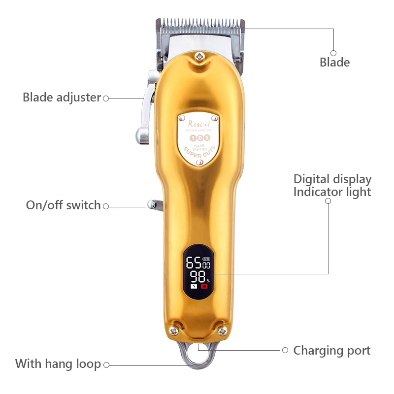 USB триммер для волос аккумуляторная машинка стрижки T Outliner Парикмахерская
