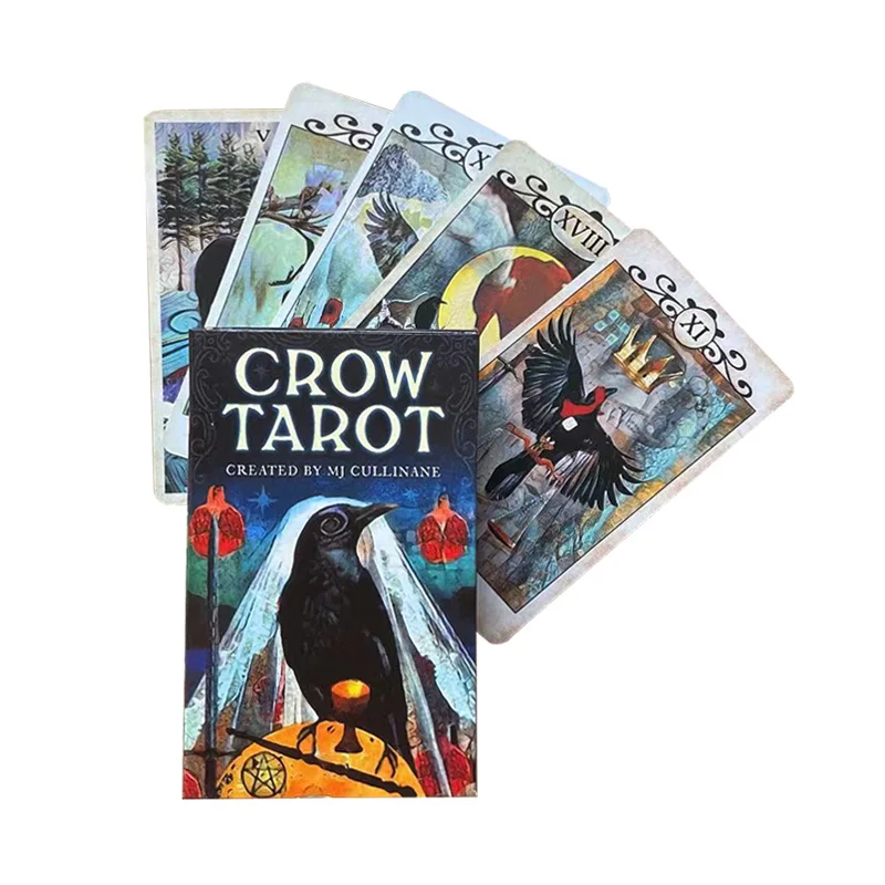 

New Tarot Crow tarot Cards and Myths Mermaids Tarot Deck Version Oracle Divination Fate Game Deck Table Board Games Playing Card