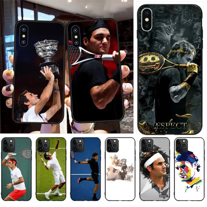 HPCHCJHM Роджер Федерер Мягкий Силиконовый ТПУ чехол для телефона iPhone 11 pro XS MAX 8 7 6 6S Plus
