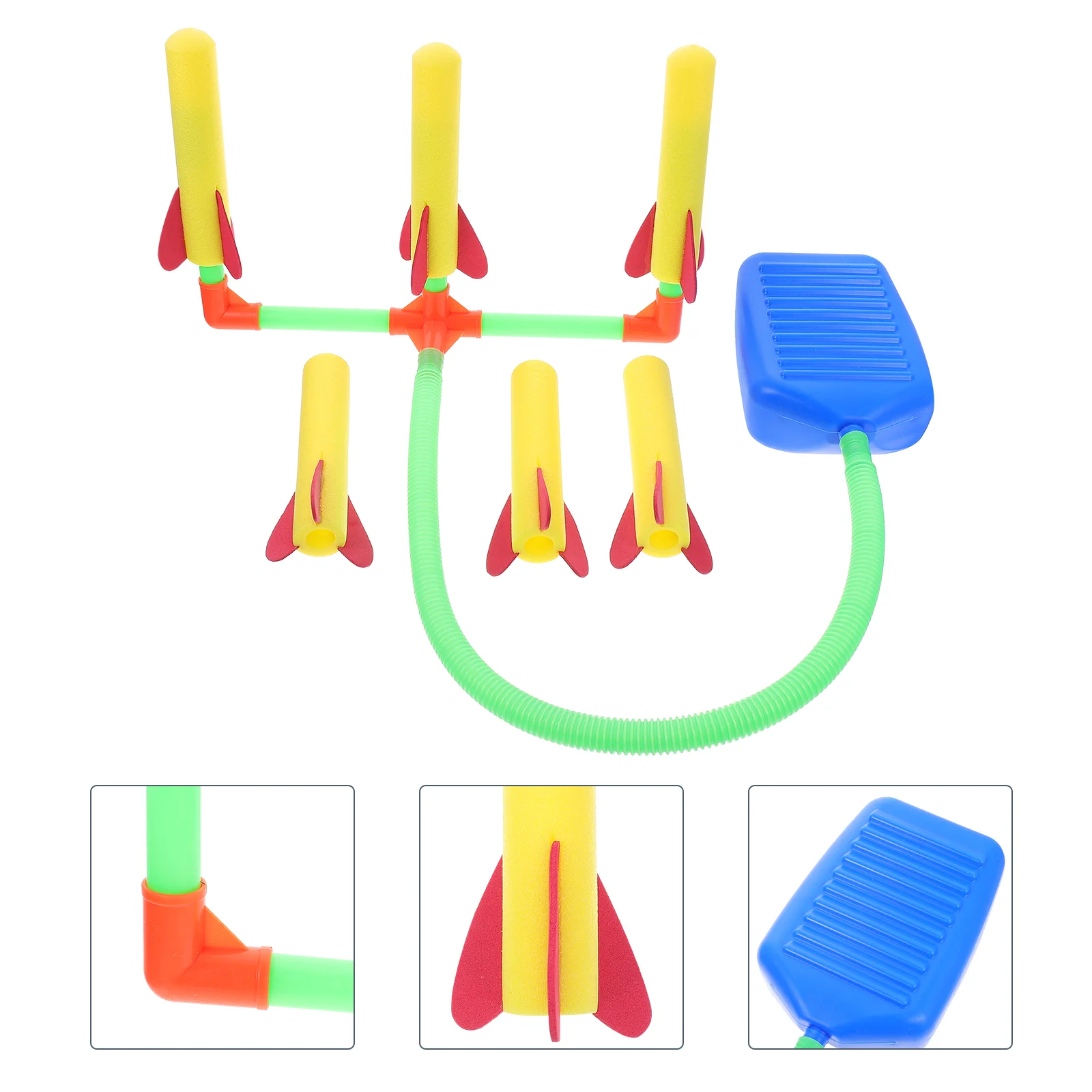

1 комплект детских игрушечных ракетов для двора, реквизит для игр, товары для игр на открытом воздухе