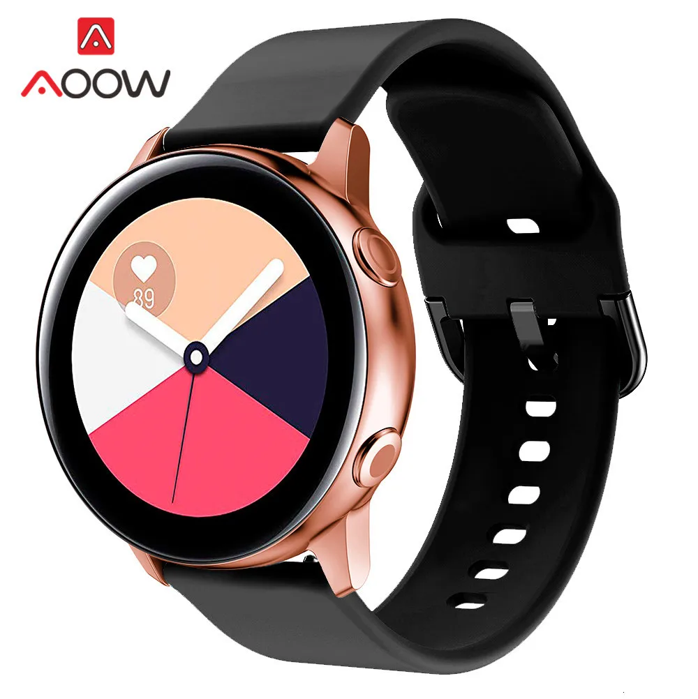 20 мм силиконовый ремешок для часов samsung Galaxy Watch Active 42 мм браслет ремешок для gear S2 Huami Amazfit Bip huawei Watch 2