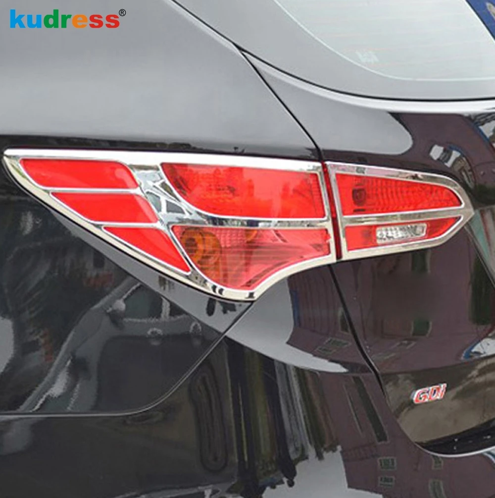 Для Hyundai Santa Fe 2013 2014 ABS хромированный задний светильник абажур для лампы с