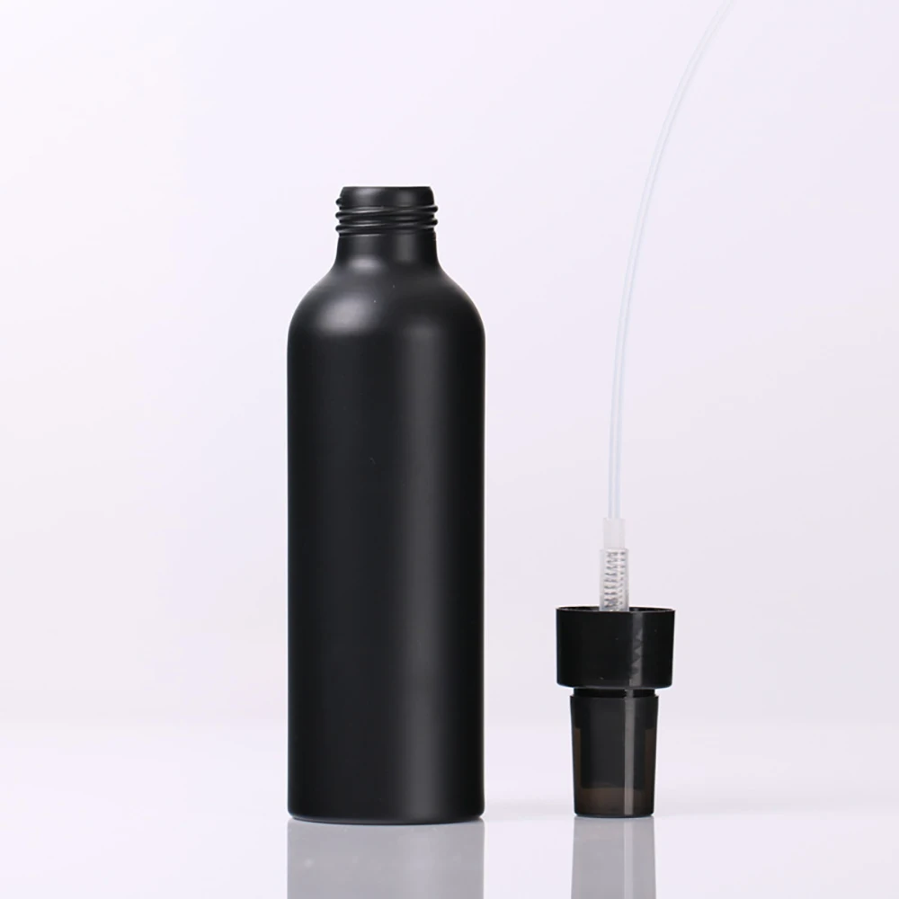 

30-100ml Portable Travel Black Aluminum Empty Bottle Perfume Spray Bottle Lotion Essence Cosmetic Packaging Container Wholesale