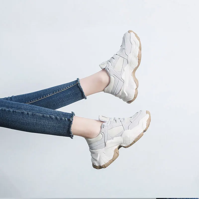 Trendy Trainers Women's Platform Sneakers Women Shoes Breathable Casual Running Chunky Thick Sole Ladies | Обувь