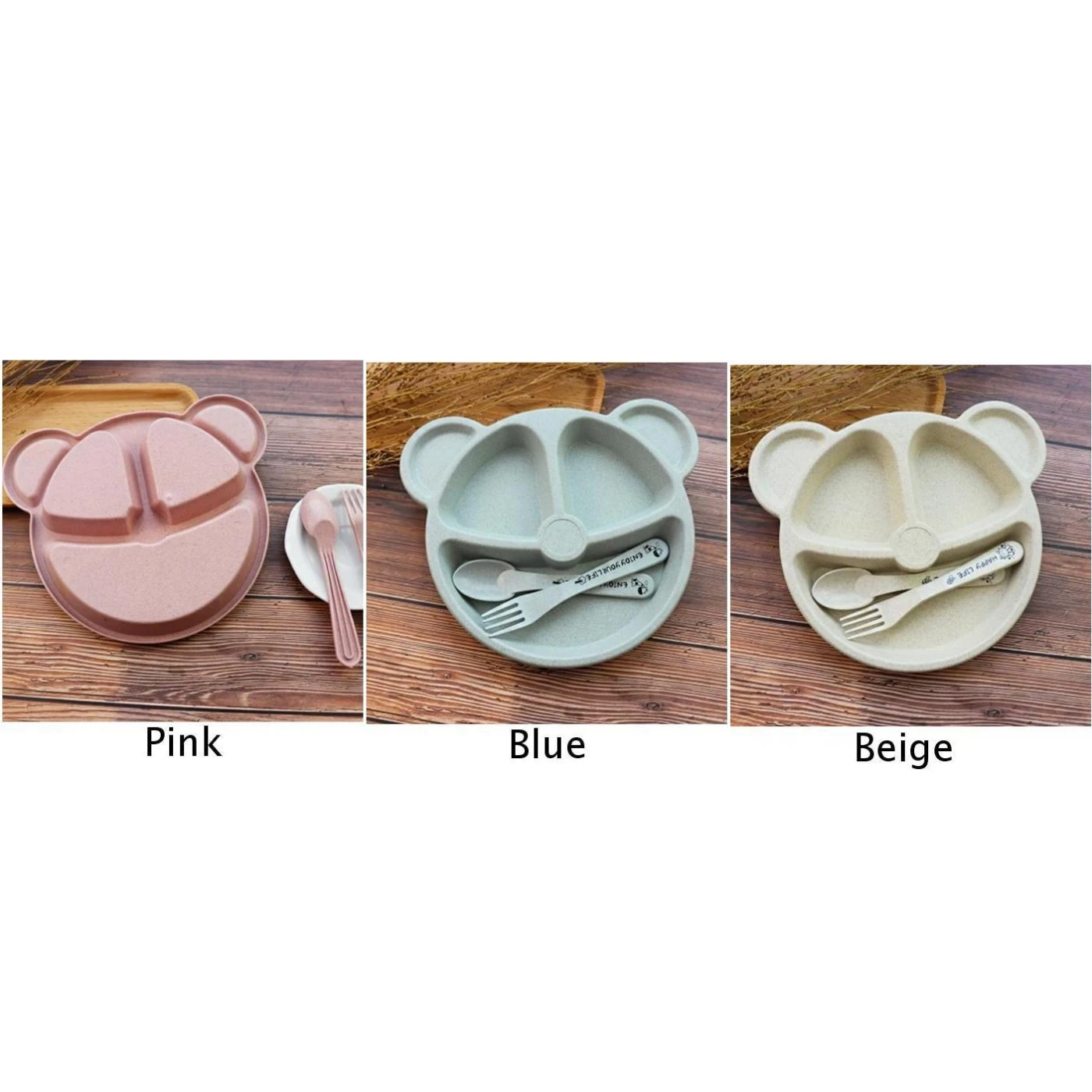 3 шт./компл. Детские тарелки набор многофункциональные детские столовые приборы