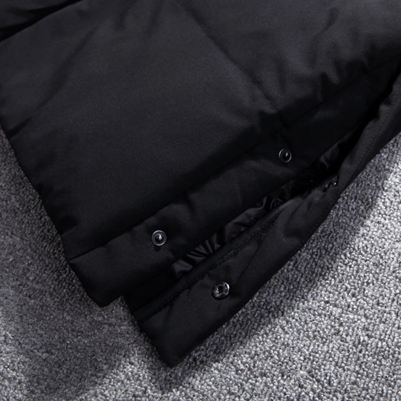 

Men's Thicken Winter X-Long White Duck Down Jacket 2020 New Fashion Hooded Over The Knee Warm Parka Coat Male Brand Clothing
