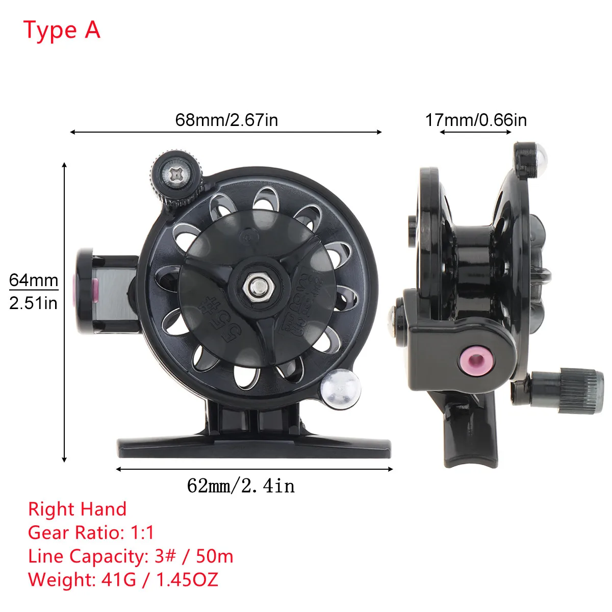 1:1 портативные высококачественные частные катушки миниатюрная Рыболовная