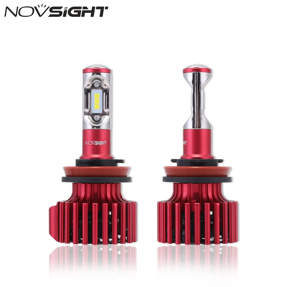 NOVSIGHT 2 шт. H11 Светодиодный H8 H9 Автомобильный светодиодный светильник 60 Вт 10лм для